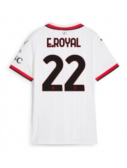 AC Milan Emerson Royal #22 Replika Borta Kläder Dam 2024-25 Kortärmad